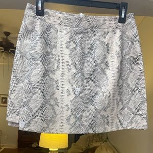 Snake print skirt